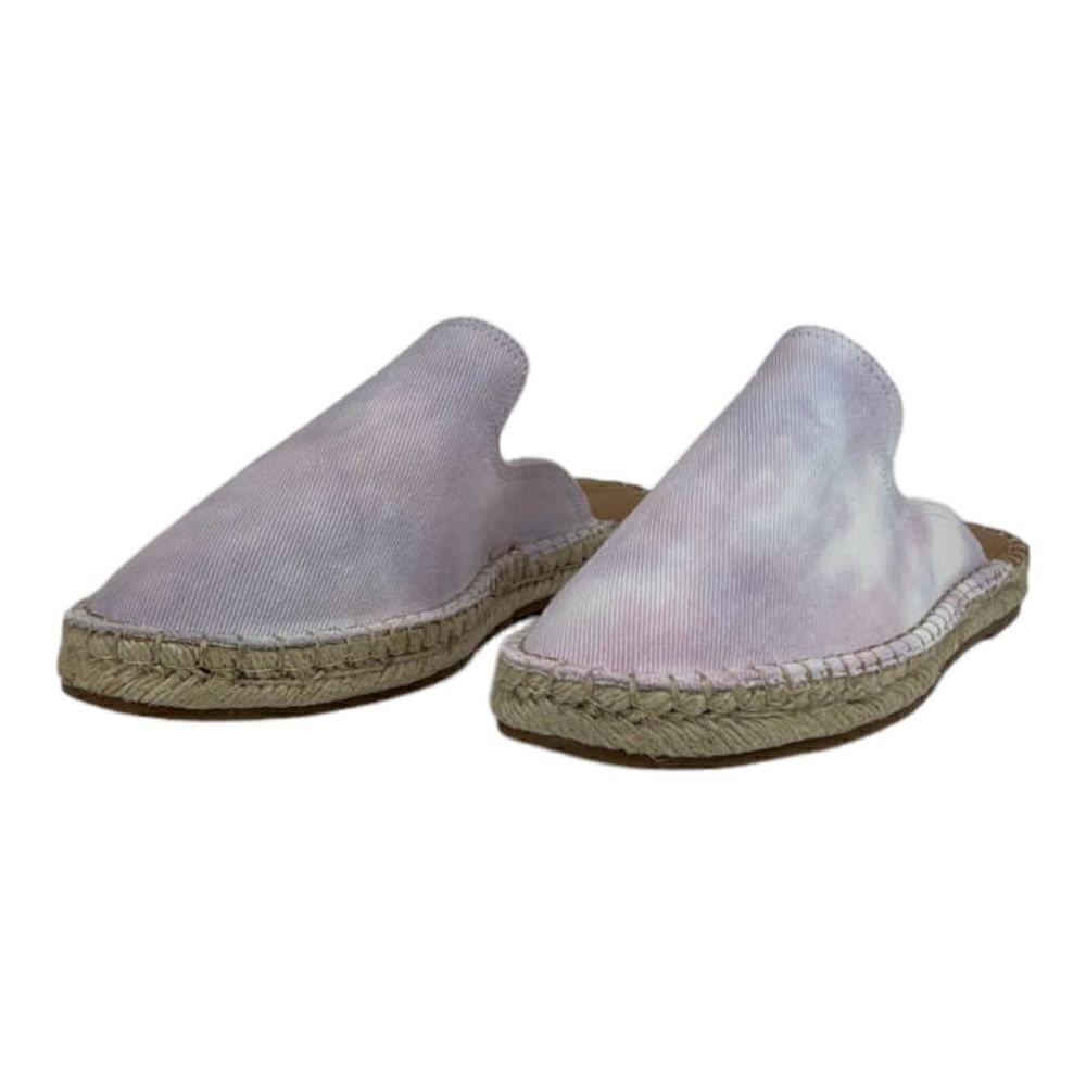 New Splendid Women "Julia" Slip-On Espadrilles Mules Pastel Fabric Upper US 9